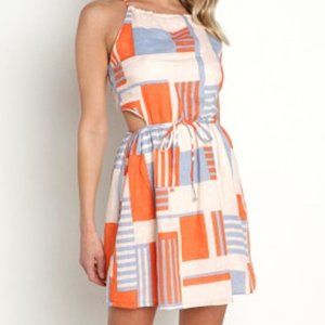 Faithfull the Brand Mareda Linen Mini Dress, size 2